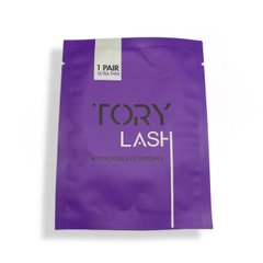 Патчи гидрогелевые (фиолетовая упаковка) Tory Lash 1 пара 1шт