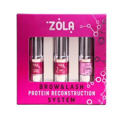 Zola Набор для ламинирования Brow&Lash Protein Reconstruction System