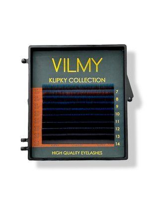 KLIPKY two-tone eyelashes 8 lines mix blue