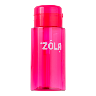 ZOLA Емкость пластиковая для жидкости с помпой-дозатором (Розовая)