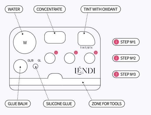 Lendi palette Save Pad, Black