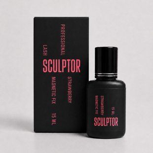 MAGNETIC FIX для быстрой фиксации ресниц STRAWBERRY 15 ml, SCULPTOR