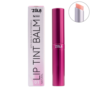 ZOLA Оттеночный бальзам для губ Lip Tint Balm (01 Natural)