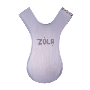 ZOLA Аппликатор-гребень металлический, Серебряный
