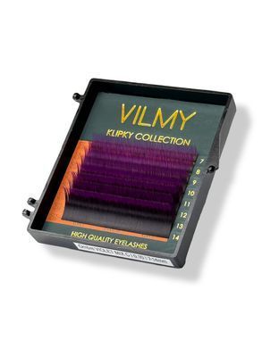 Ресницы KLIPKY two-tone 8 линий mix violet