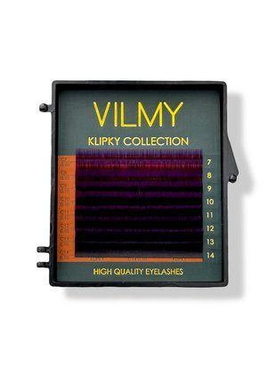 KLIPKY two-tone eyelashes 8 lines mix violet