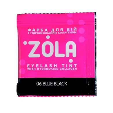 ZOLA Краска для бровей+окислитель,саше 5 мл+5мл 06 blue black