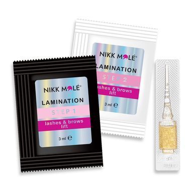 Nikk Mole Laminating and eyebrows set (Step 1 and Step 2 in Sasha, Step 3 in ampoule)