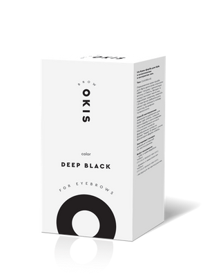 Крем-фарба для брів DEEP BLACK з окислювачем з екстрактом хни OKIS BROW 15 мл