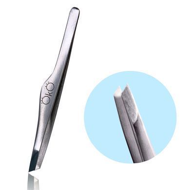 OKO Tweezers beveled 01 (manual sharpening)